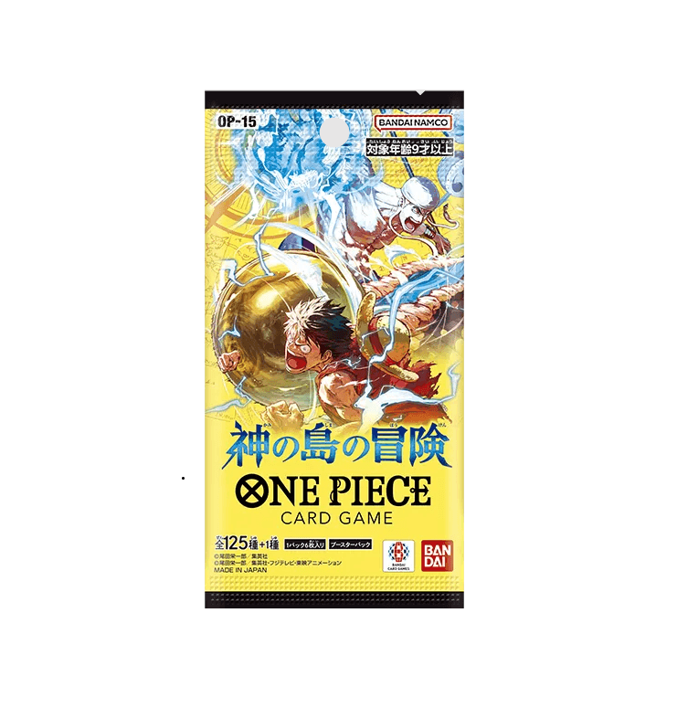 Original Bandai ONE PIECE Card Game Booster Pack Kami no Shima no Bouken OP-15