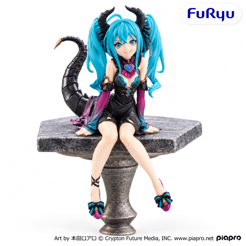 Original FuRyu Hatsune Miku Noodle Stopper Figure Villain Ver.